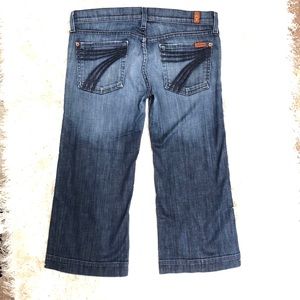 7 seven for all mankind DOJO Jeans cropped EUC 28